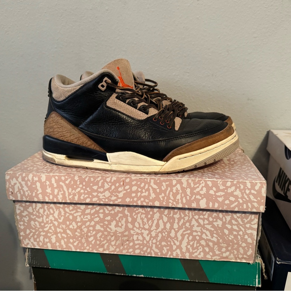 Men's Black and Brown Sneakers